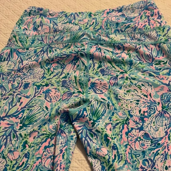 Lilly Pulitzer Size S Mid Rise Jogger Up Surf Blue Soleil It On Me Luxletic - Picture 8 of 9